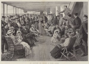 Árverés egy Cape Liner fedélzetén